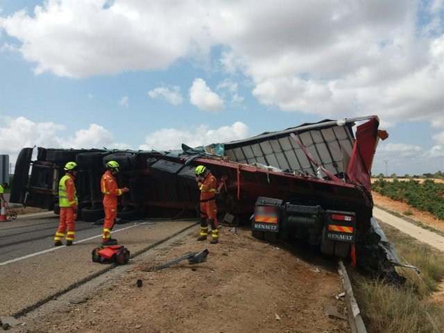 Accidente en la A-3 en Caudete