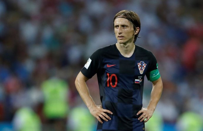 Luka Modric, con la selección de Croacia en el Mundial de Rusia 2018