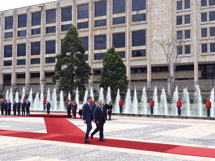 Pedro Sánchez se reúne con el presidente de Colombia, Iván Duque