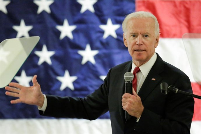 Joe Biden durante un mitin en Nueva Jersey (ARCHIVO) 