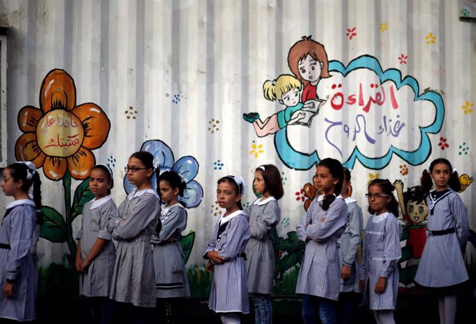 Escuela de la UNRWA en la Franja de Gaza
