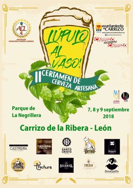 Cartel anunciador del certamen de cerveza artesana