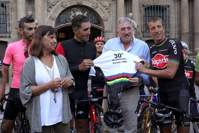Acto de este viernes en Pamplona.