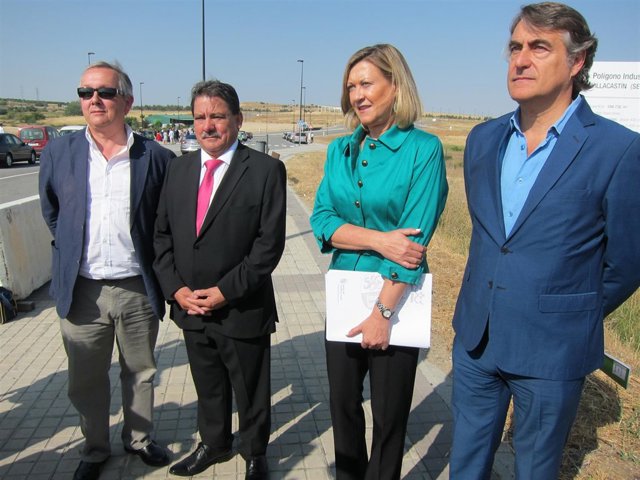 Del Olmo a su llegada al polígono  Valdeherrera (Segovia)                  