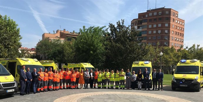 Javier Lambán ha presentado los nuevos vehículos. 