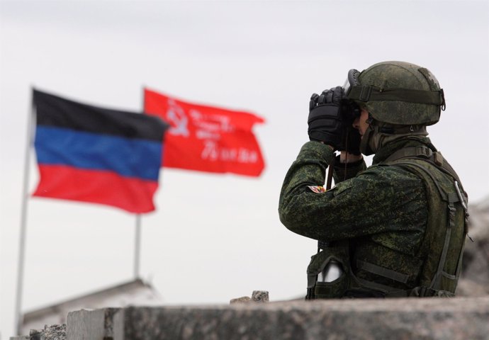 Miliciano separatista en Donetsk