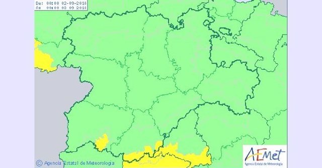 Aviso amarillo por calor en el sur de Ávila y Salamanca