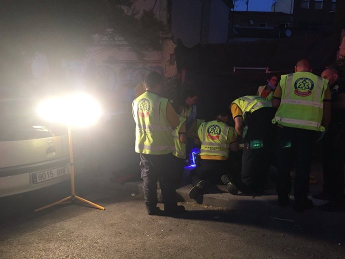 Intervención del Samur en Puente de Vallecas