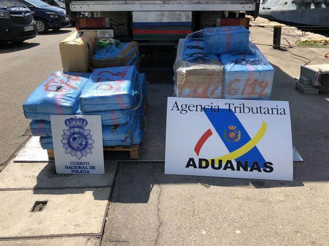 Imagen de la droga incautada en el operativo contra el narcotráfico