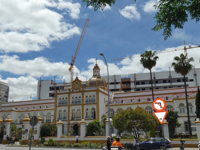 Obra de ampliación del Hospital de San Juan de Dios, en Sevilla