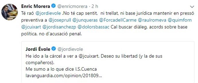 Tuit de Enric Morera