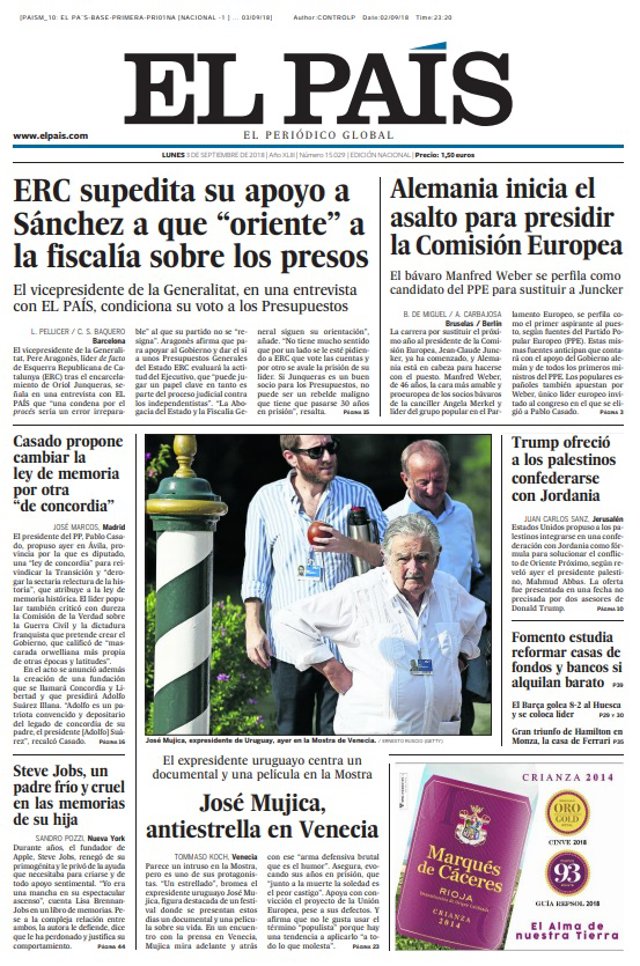 Portada El País