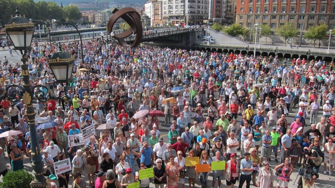                                Concentración Pensionistas Bizkaia 3 Septiembre.