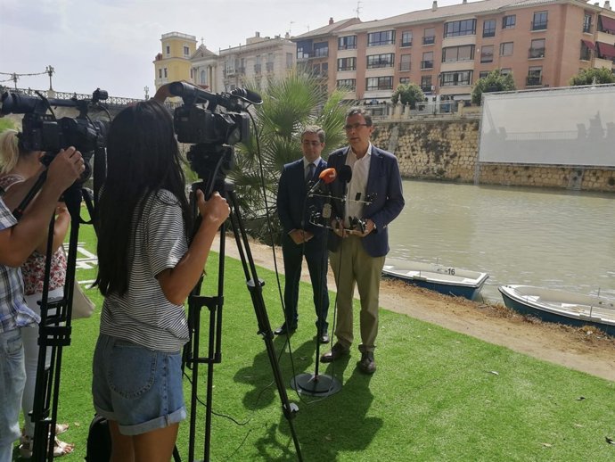 Ballesta y Pacheco presnetación río Segura