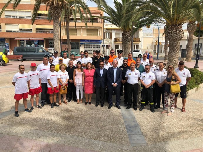 Pedro Rivera y la alcaldesa de San Pedro con efectivos en balance del Plan COPLA