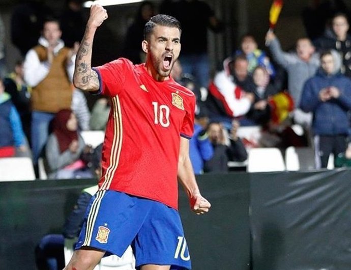 Dani Ceballos con la selección española sub-21
