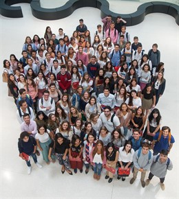 Alumnos de Relaciones Internacionales de la Universidad de Navarra.