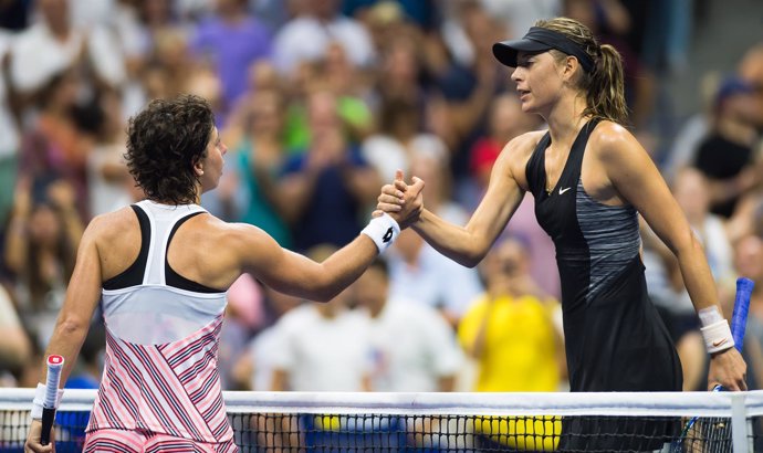 Carla Suarez se impone a Maria Sharapova en el US Open
