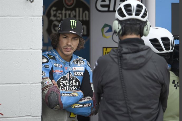 Franco Morbidelli en su box