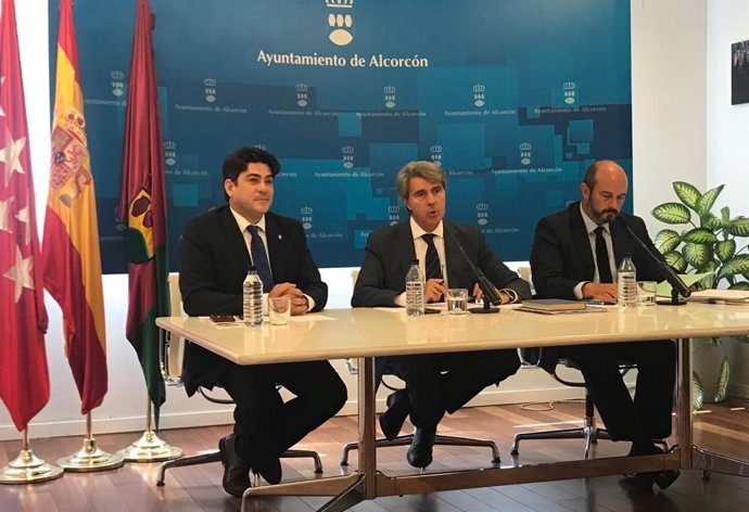 El presidente de la Comunidad de Madrid, Ángel Garrido, en Alcorcón