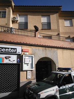 Buitre leonado en una vivienda de Las Gabias (Granada)