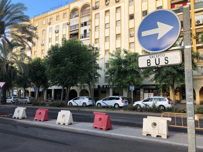 Una de las avenidas de Alcalá de Guadaíra (Sevilla)