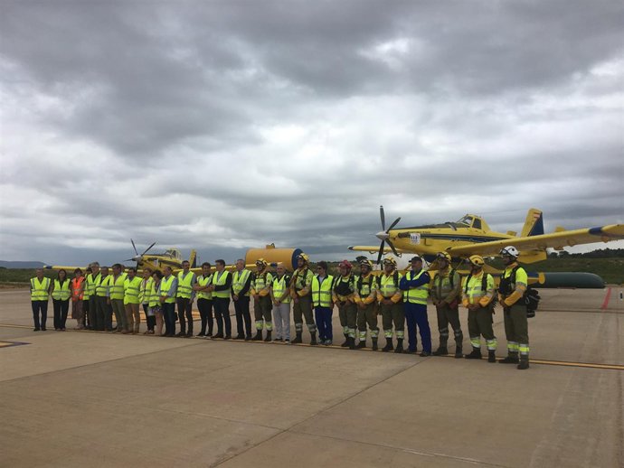 Puig en una reciente visita al aeropuerto de Castellón