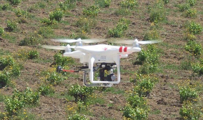 Dron utilizado en agricultura