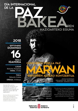 Artel anunciador del concierto por la paz.