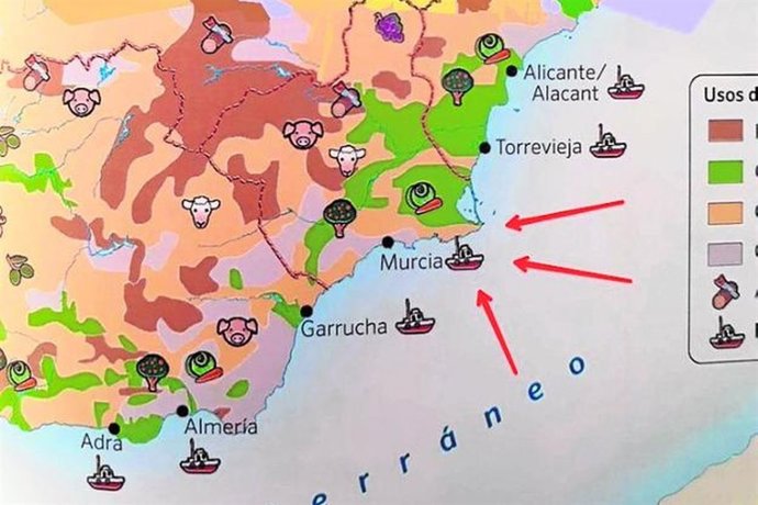 Uno de los errores cometidos por la editorial en libros de texto sobre la Región