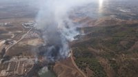 Declarado un incendio forestal la zona de Los Asperones en Málaga capital