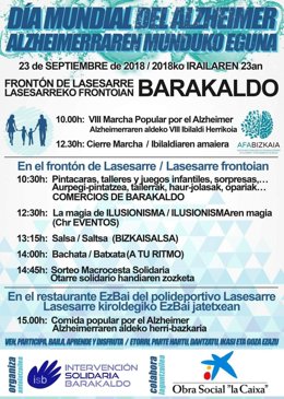 Cartel con la programación