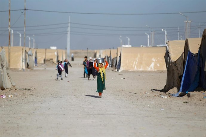 Campo de desplazados de Amriyat al Faluya, en Anbar