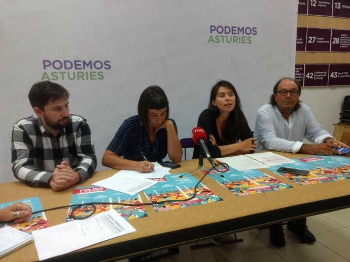 Rueda de prensa de Podemos Asturies.