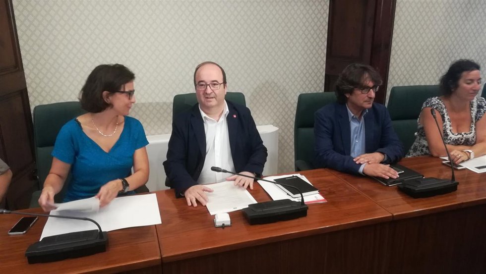 Eva Granados, Miquel Iceta, David Pérez y Alícia Romero (PSC)