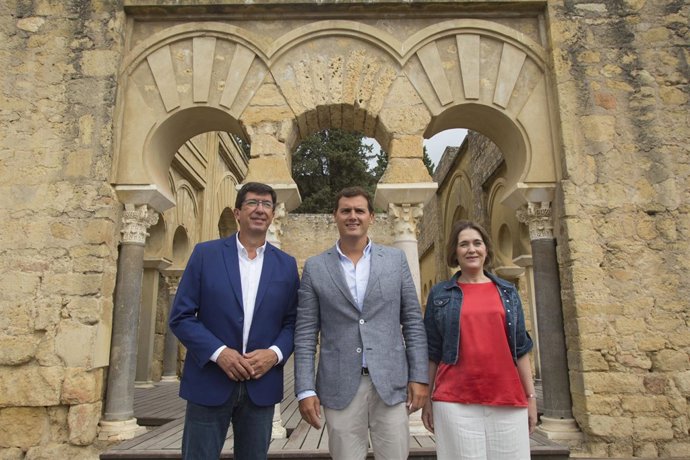 Albert Rivera en su visita al Conjunto Arqueológico de Medina Azahara