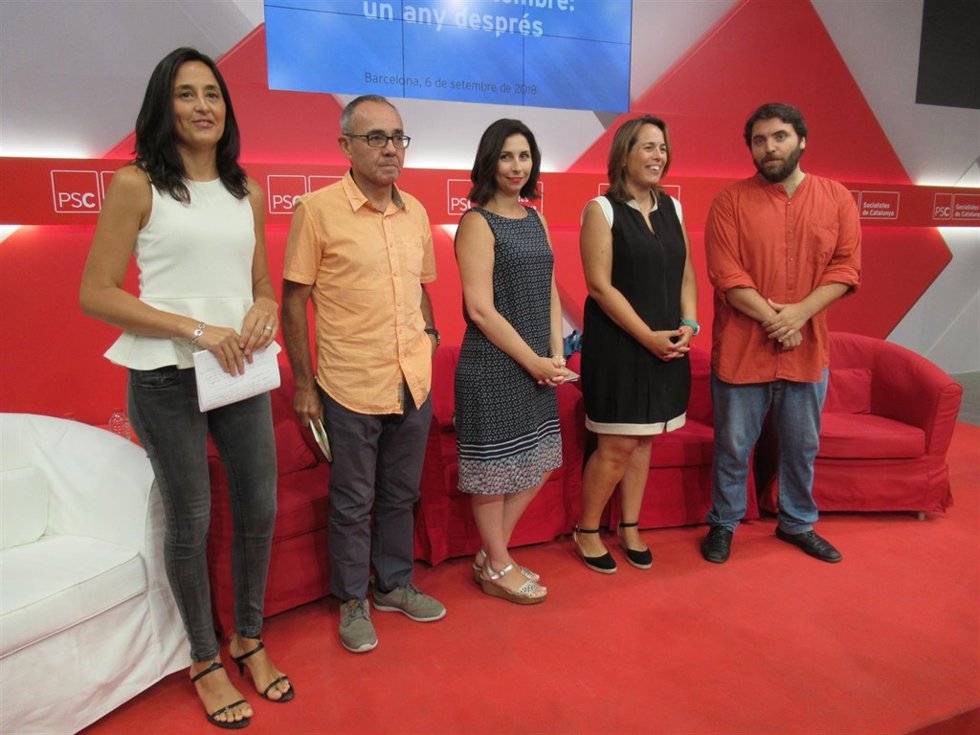 Ester Niubó, Joan Coscubiela, Astrid Barrio, Argelia Queralt y Ferran Pedret