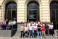 Trabajadores de la DPZ guardan un minuto de silencio para condenar el crimen machista de Casablanca