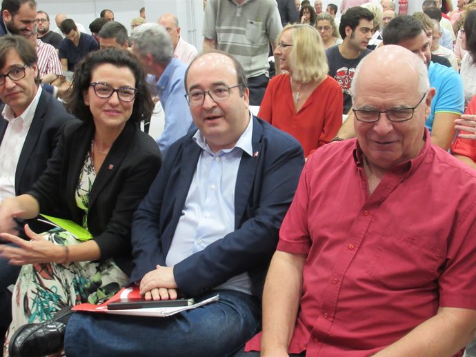 S.Illa, I.Granados, M.Iceta (PSC), exdiputat Lluís Rabell