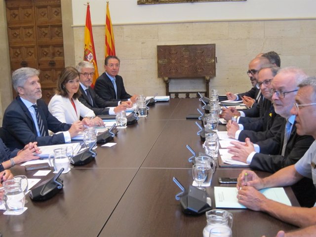 Junta de Seguridad de Catalunya: F.G.Marlaska,Q.Torra,B.Duart
