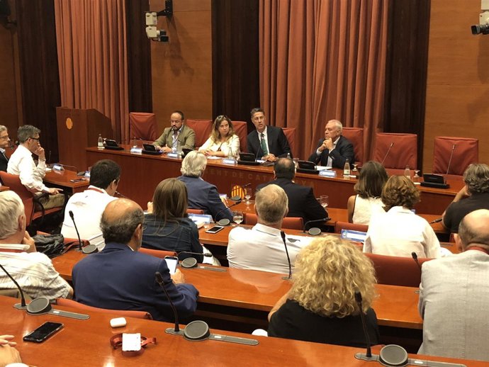 Reunión de la Junta directiva del PP de Catalunya y el grupo parlamentario