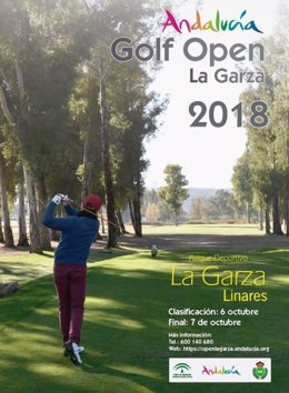 Cartel del II Andalucía Golf Open La Garza de Linares.