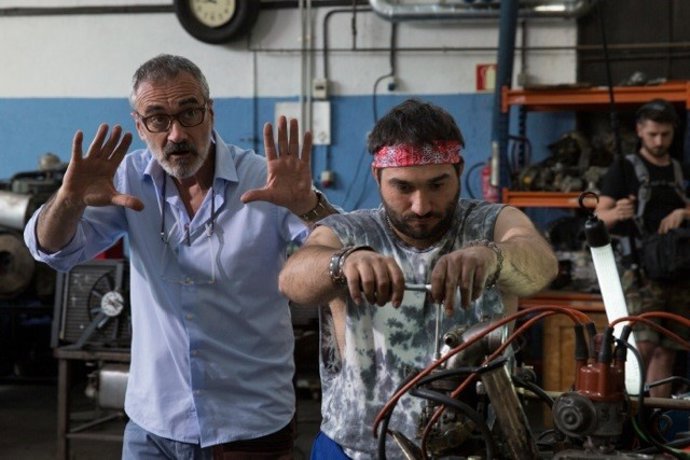 Javier Fesser en el rodatge de la pel·lícula 'Campeones'