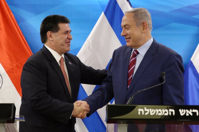 Horacio Cartes y Benjamin Netanyahu