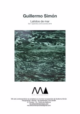 Invitación exposición 'Latidos de mar' de Guillermo Simón