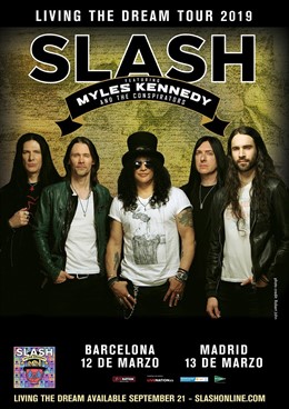 Cartell del concert de Slash a Barcelona