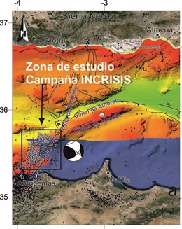 Mapa del Mar de Alborán