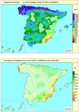 El año hidrológico acumula un 13% de superavit