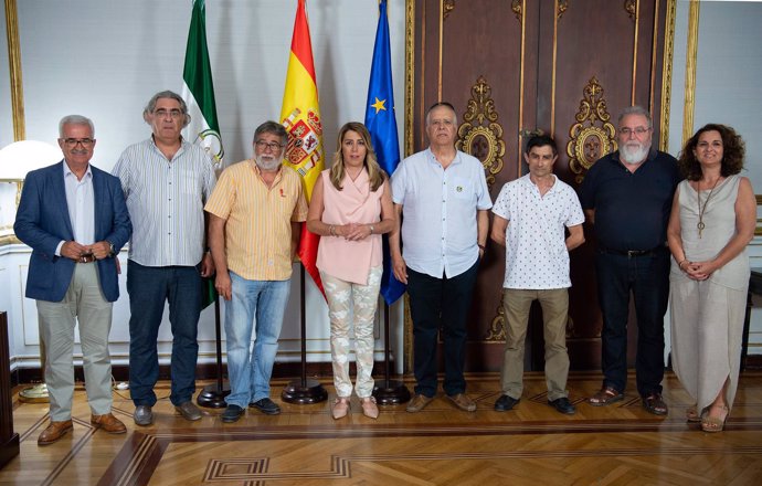 Susana Díaz recibe a miembros del comité de empresa de Navantia Puerto Real