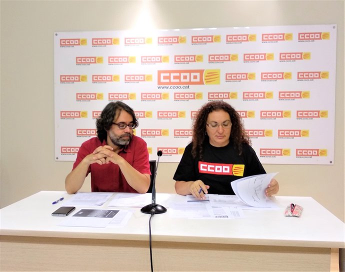 Manel Pulido, Teresa Esperabé (CCOO de Catalunya)